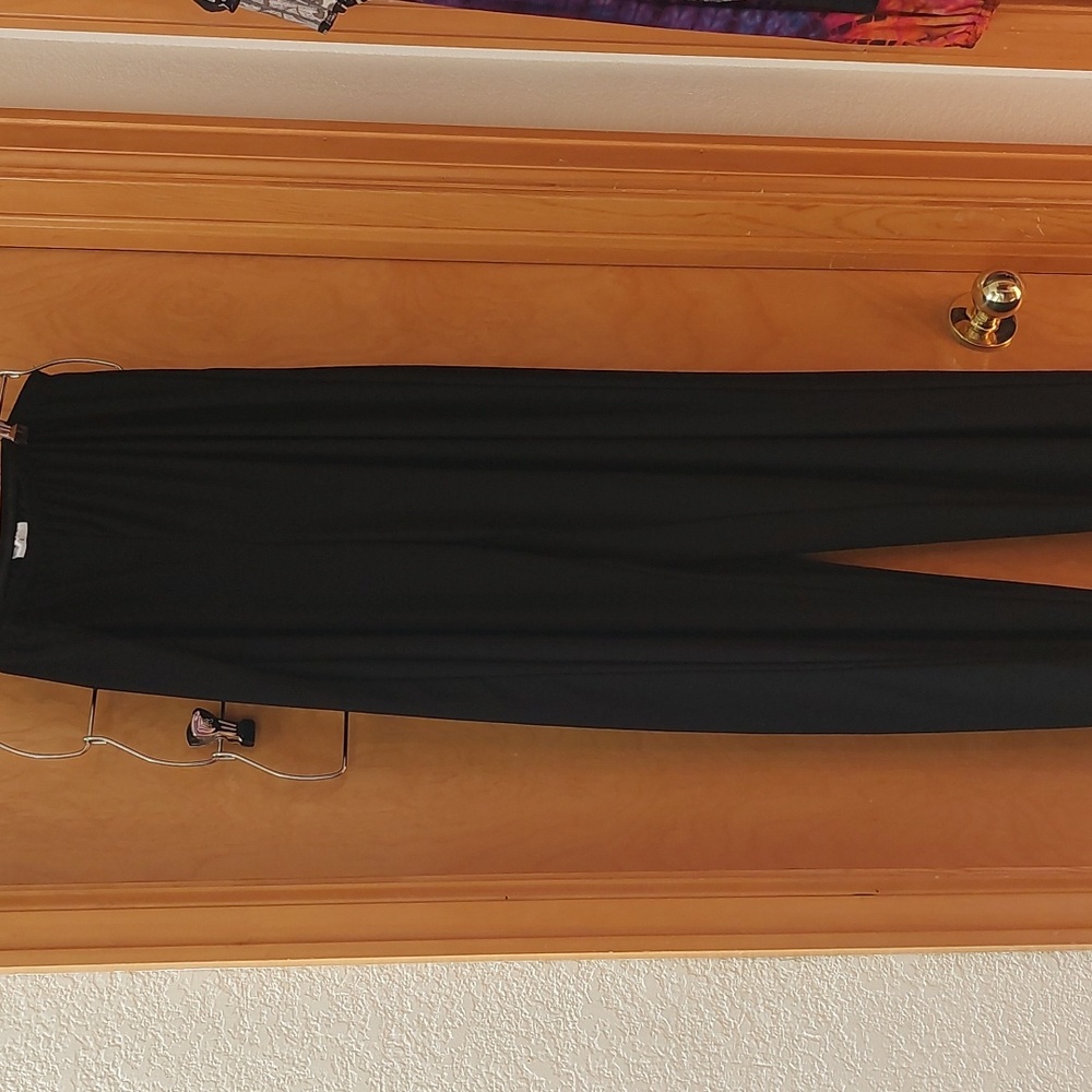 Black Polyester Pants